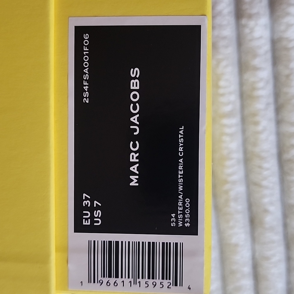 Marc Jacobs Lavender Rhinestone Slides - Picture 6 of 6